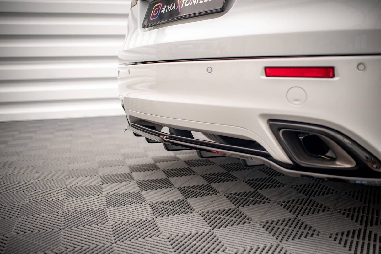 Maxton Design Central Rear Splitter (With Vertical Bars) Opel Insignia Estate Opc MK1
