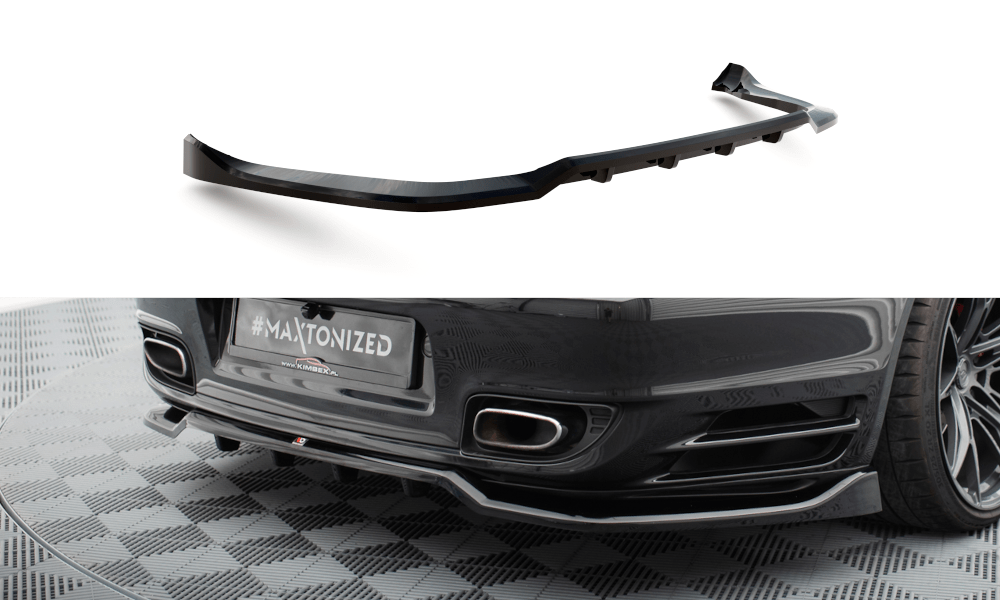Maxton Design Central Rear Splitter (With Vertical Bars) Porsche 911 Turbo 997