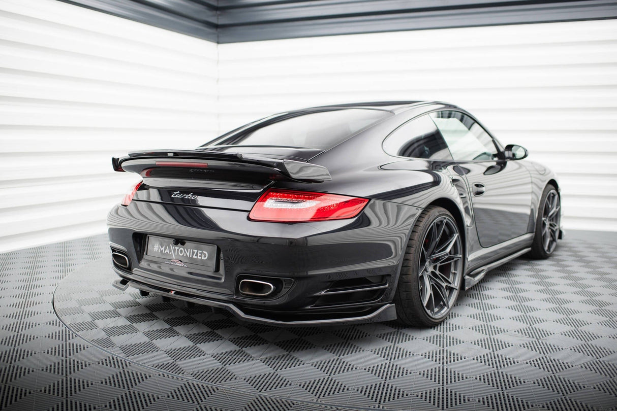 Maxton Design Central Rear Splitter (With Vertical Bars) Porsche 911 Turbo 997