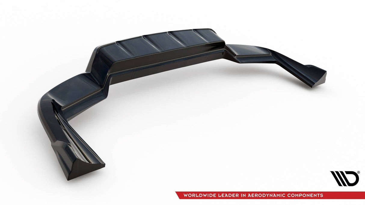 Maxton Design Central Rear Splitter (With Vertical Bars) Porsche Cayenne Coupe Mk3