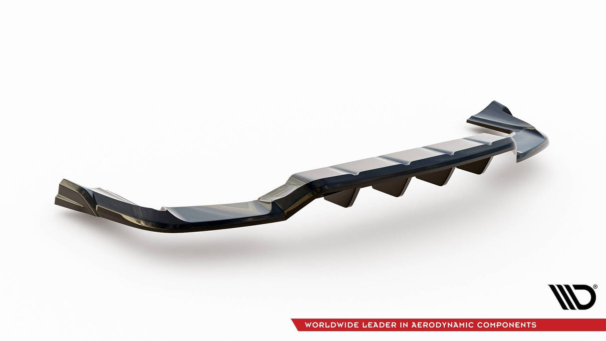 Maxton Design Central Rear Splitter (With Vertical Bars) Porsche Cayenne Coupe Mk3