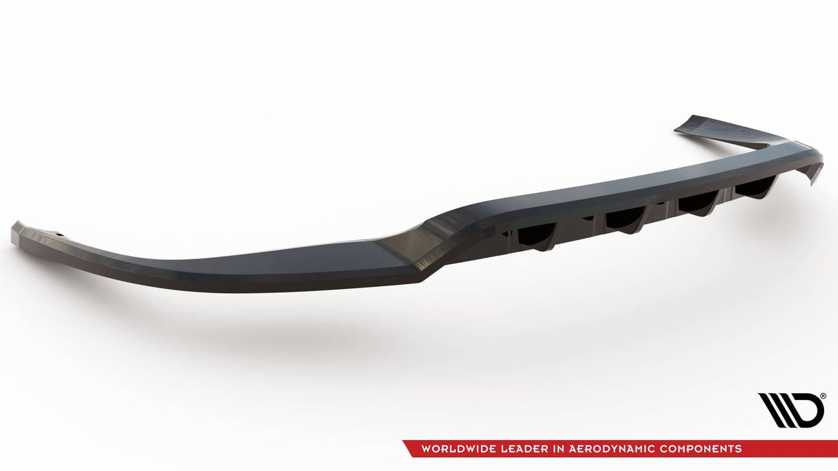 Maxton Design Central Rear Splitter (With Vertical Bars) Porsche Panamera E-Hybrid 971 Facelift