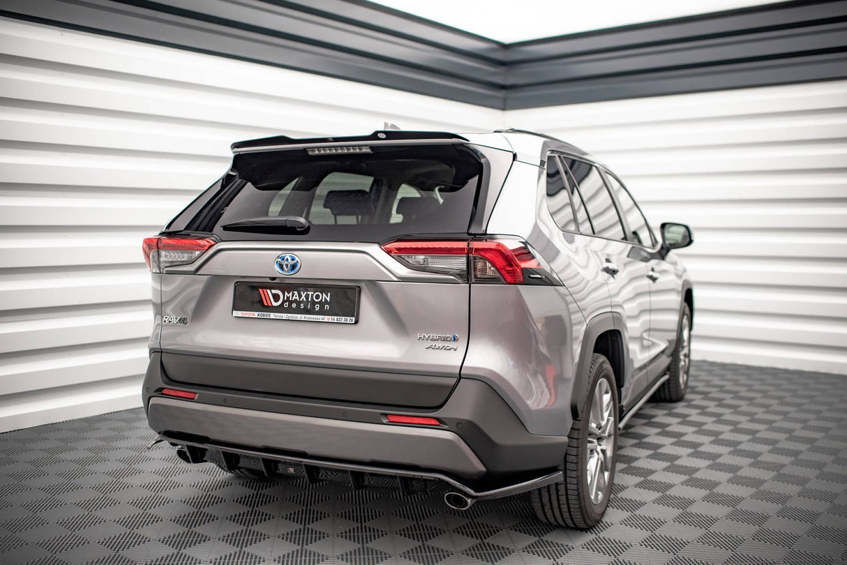 Maxton Design Central Rear Splitter (With Vertical Bars) Toyota Rav4 MK5