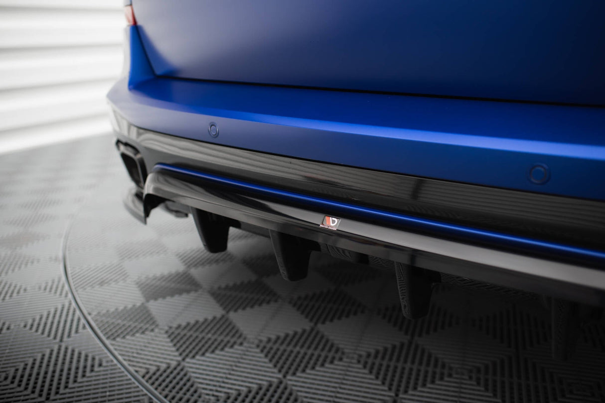 Maxton Design Central Rear Splitter (With Vertical Bars) V.1 - BMW X5 M-PACK G05 (Facelift)