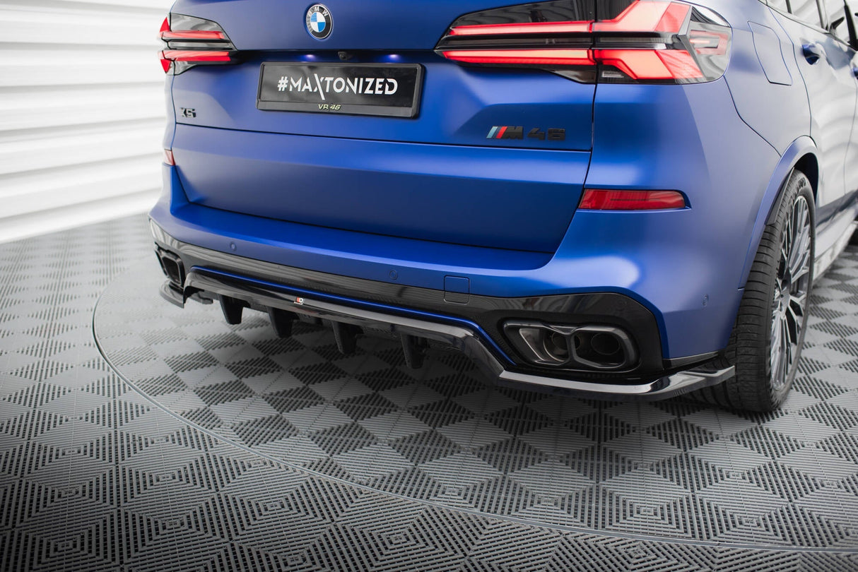 Maxton Design Central Rear Splitter (With Vertical Bars) V.1 - BMW X5 M-PACK G05 (Facelift)