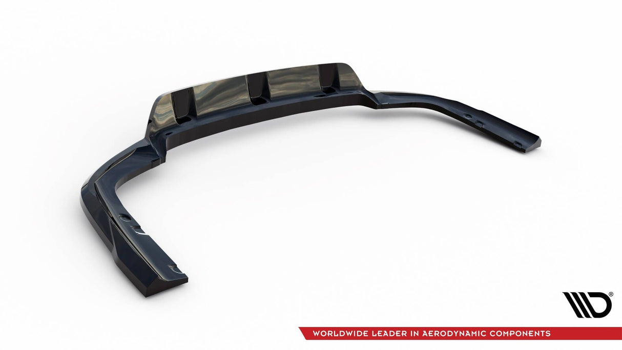 Maxton Design Central Rear Splitter (With Vertical Bars) V.1 BMW X6 M-Pack G06 Facelift