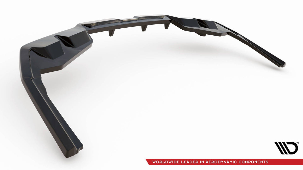 Maxton Design Central Rear Splitter (With Vertical Bars) V.1 BMW I4 M-Pack G26
