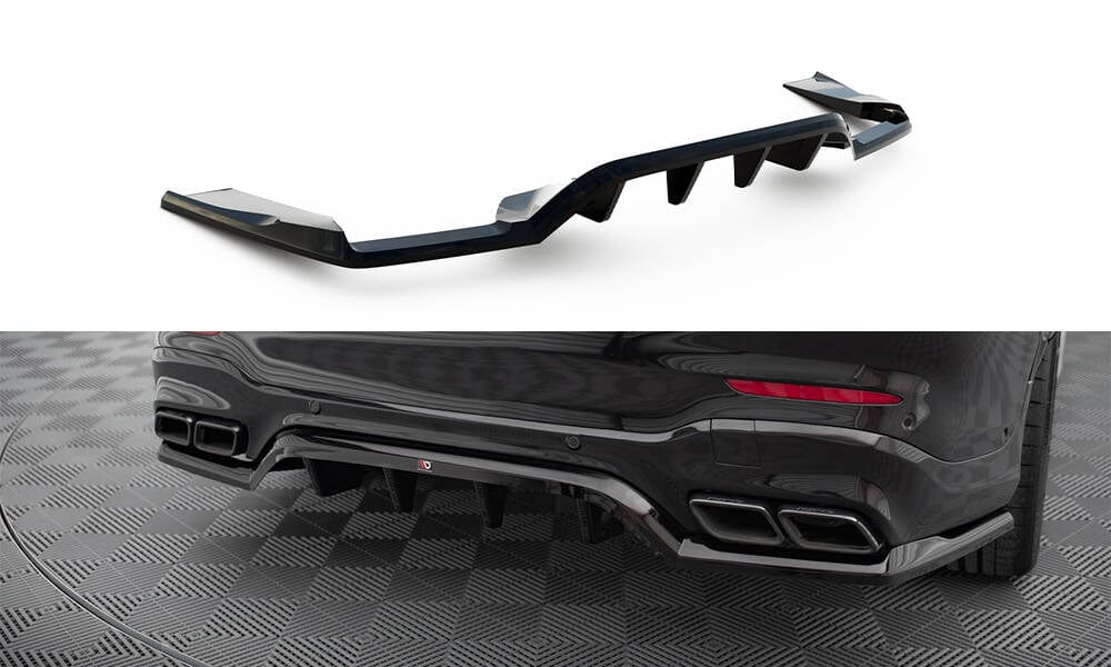 Maxton Design Central Rear Splitter (With Vertical Bars) V.1 Mercedes-AMG GLC 63 SUV X253