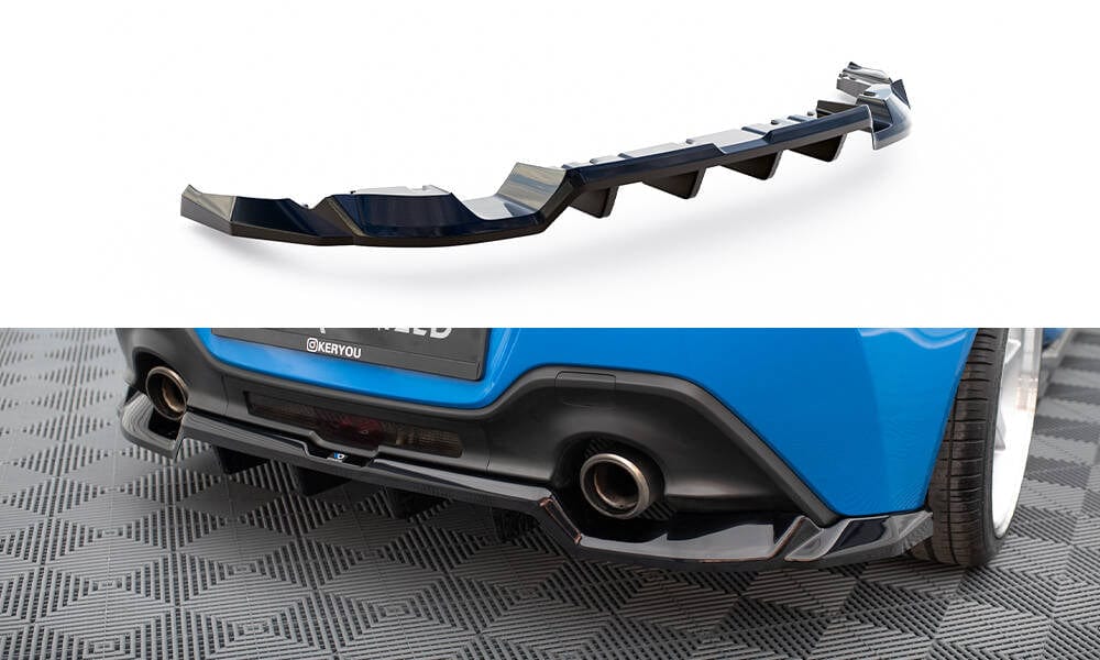 Maxton Design Central Rear Splitter (With Vertical Bars) V.1 Toyota Gr86 MK1