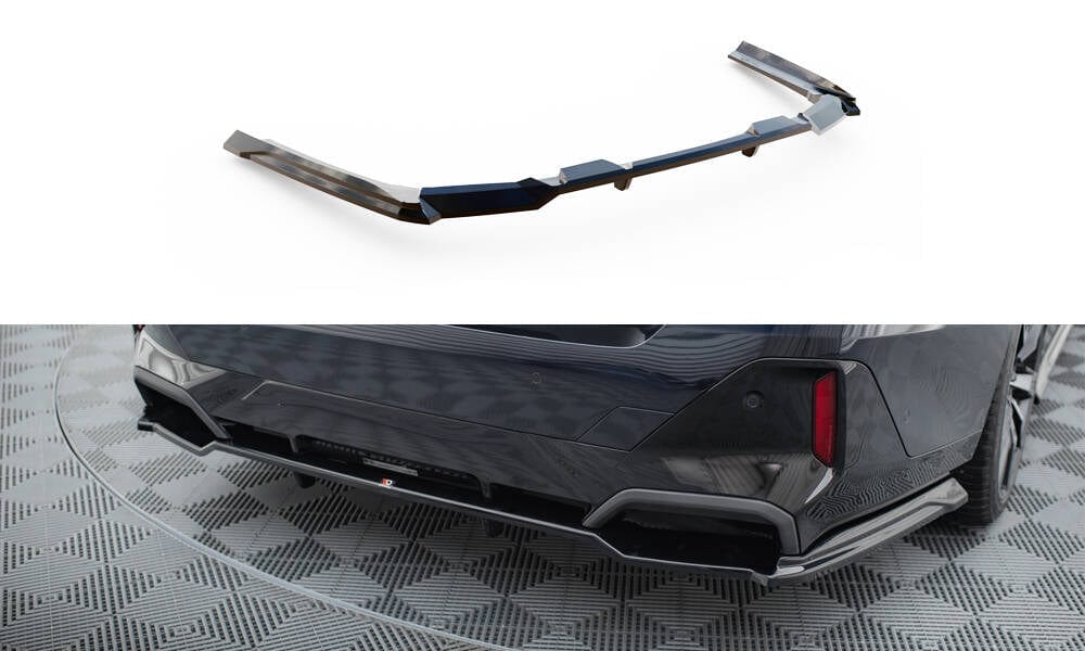 Maxton Design Central Rear Splitter (With Vertical Bars) V.2 BMW 5 M-Pack G60