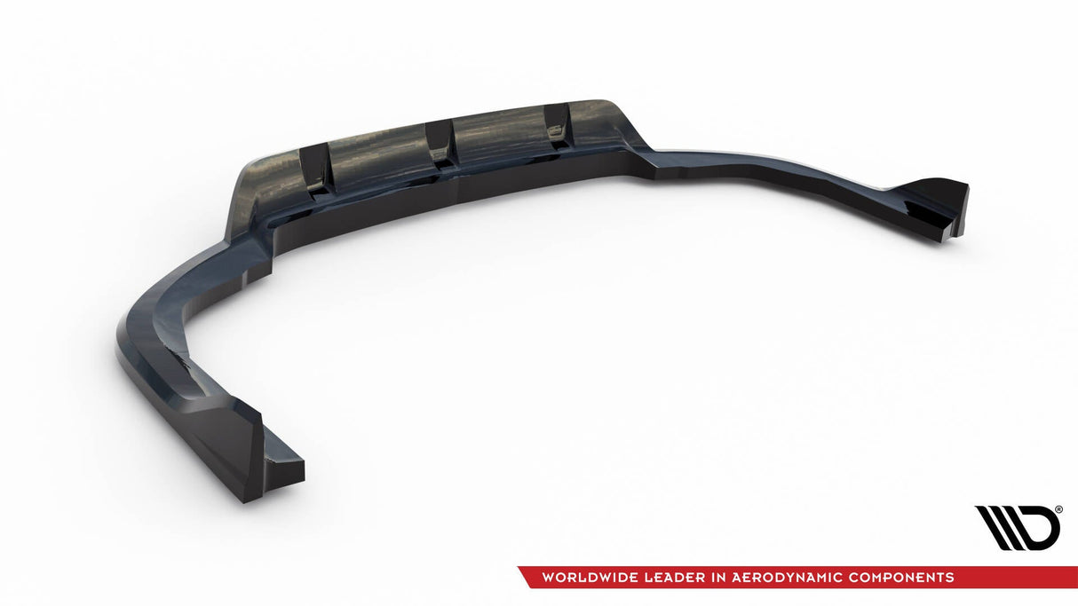 Maxton Design Central Rear Splitter (With Vertical Bars) V.2 - BMW X5 M-Pack G05 (Facelift)
