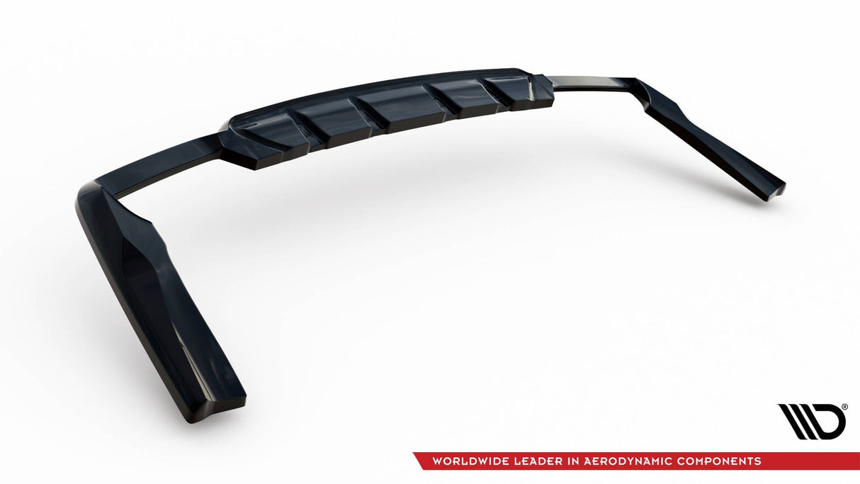 Maxton Design Central Rear Splitter (With Vertical Bars) V.2 Mercedes-AMG GLC 63 SUV X253