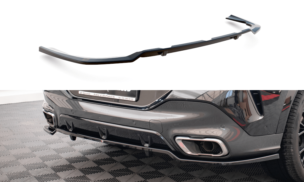 Maxton Design Central Rear Splitter (With Vertical Bars) V.3 BMW X6 M-Pack G06