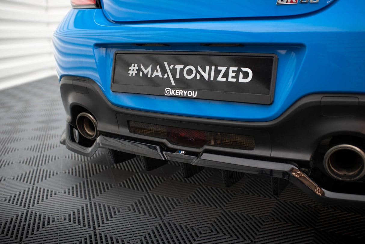 Maxton Design Central Rear Splitter (With Vertical Bars) V.3 Toyota Gr86 MK1