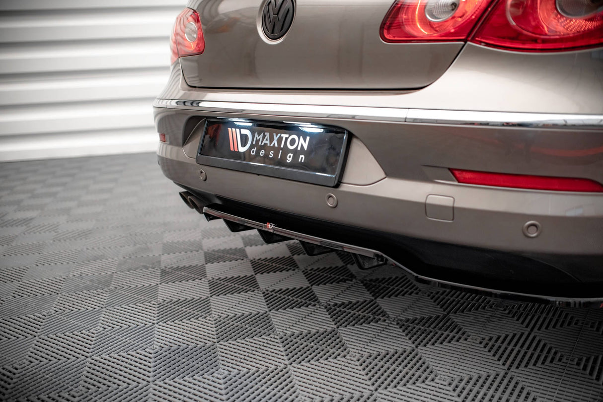 Maxton Design Central Rear Splitter (With Vertical Bars) Volkswagen Passat CC (NLA)