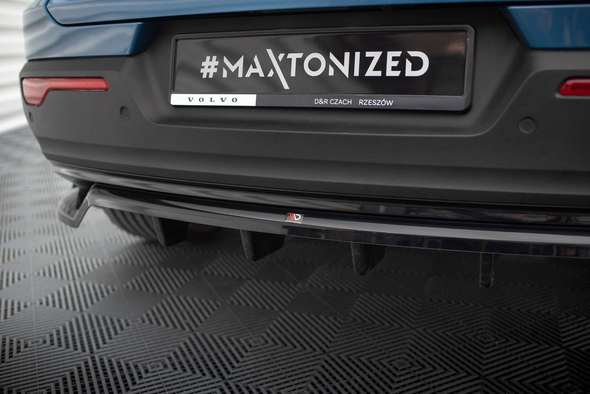 Maxton Design Central Rear Splitter (With Vertical Bars) Volvo C40 Mk1