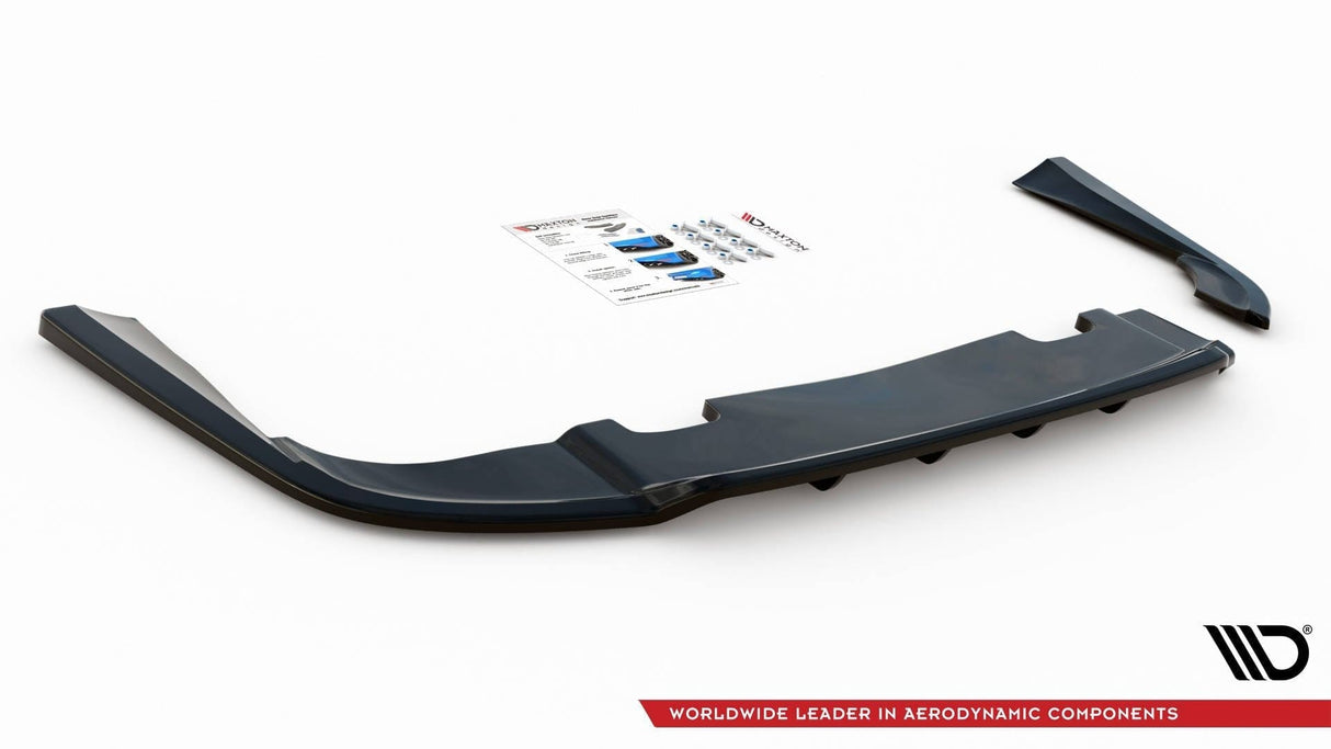 Maxton Design Central Rear Splitter (With Vertical Bars) Volvo V90 Mk2