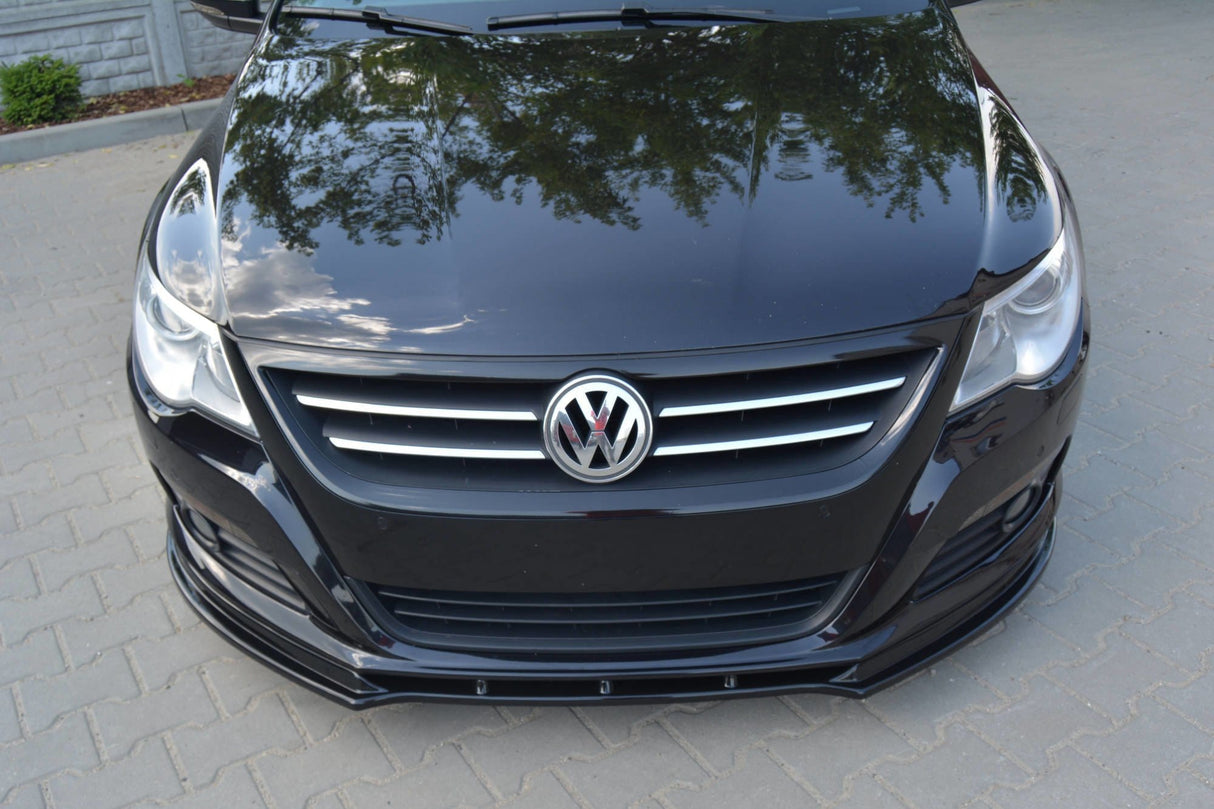 Maxton Design Front Splitter V.1 VW Passat CC Preface Model, Standard Bumper