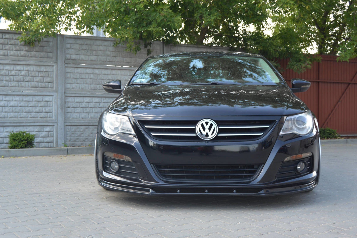 Maxton Design Front Splitter V.1 VW Passat CC Preface Model, Standard Bumper