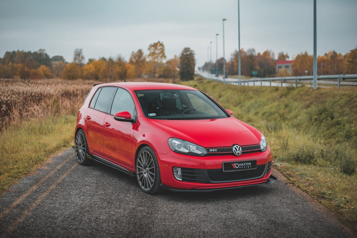 Maxton Design Front Splitter Flaps VW Golf GTI Mk6