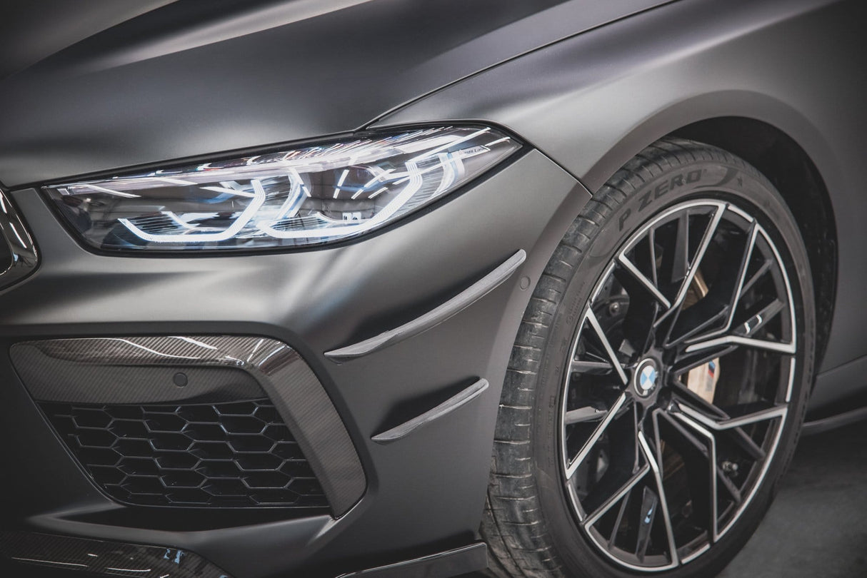 Maxton Design Front Bumper Wings (Canards) BMW M8 Gran Coupe F93
