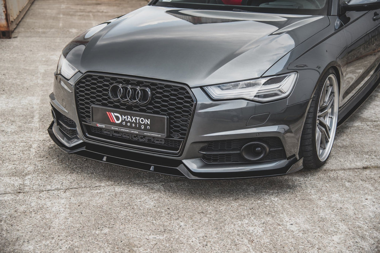 Maxton Design Front Splitter Audi S6 / A6 S-Line C7 FL