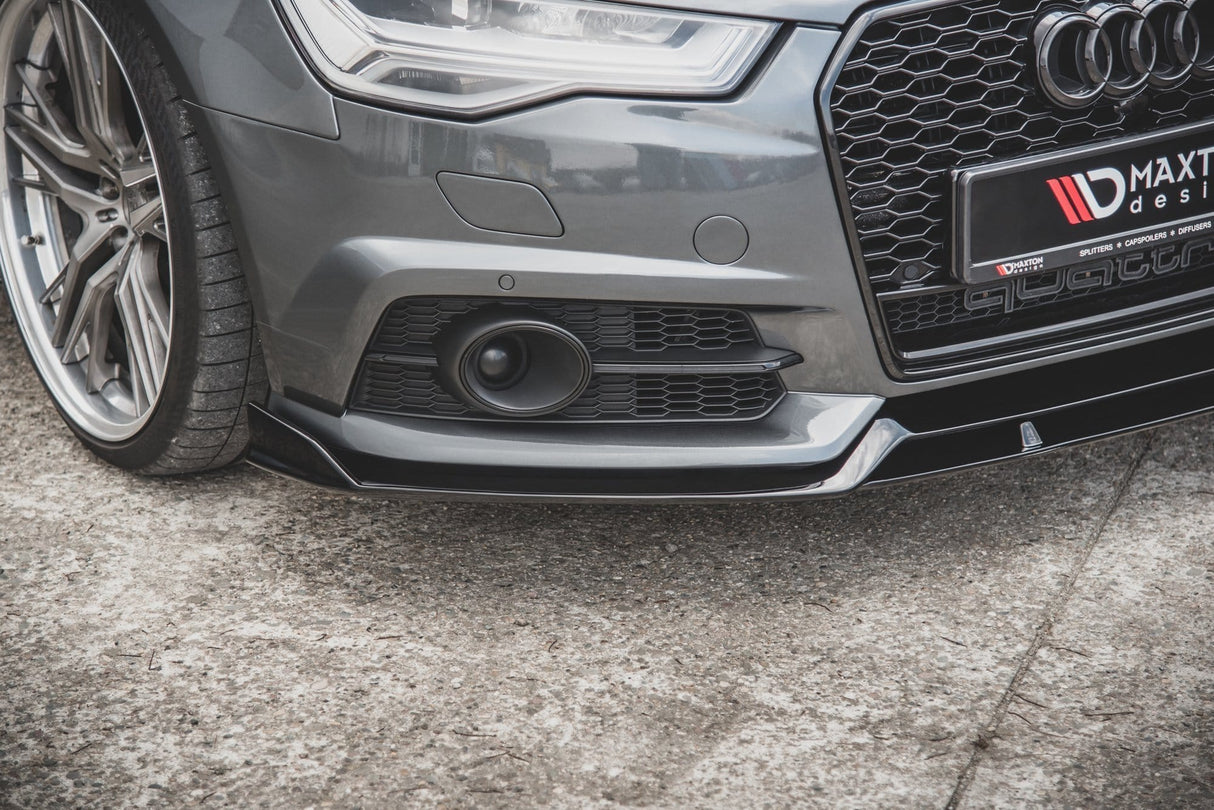Maxton Design Front Splitter Audi S6 / A6 S-Line C7 FL