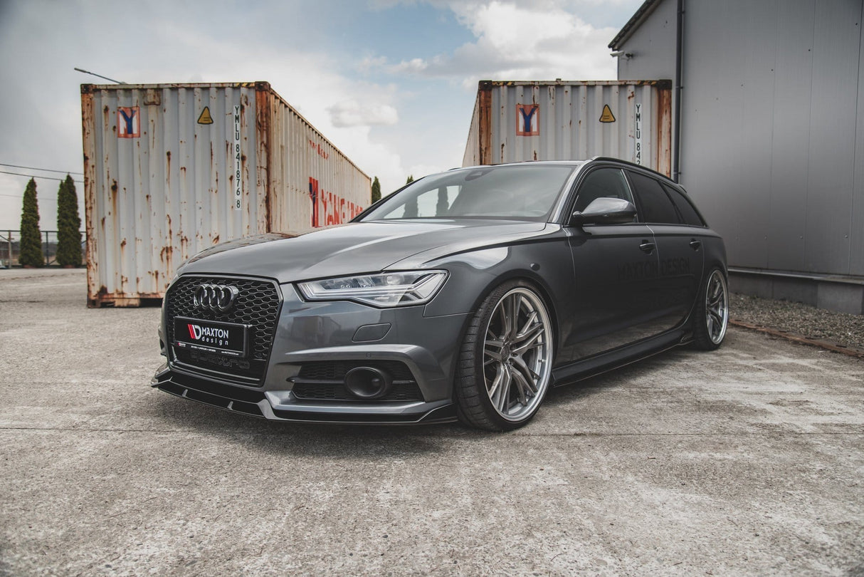 Maxton Design Front Splitter Audi S6 / A6 S-Line C7 FL