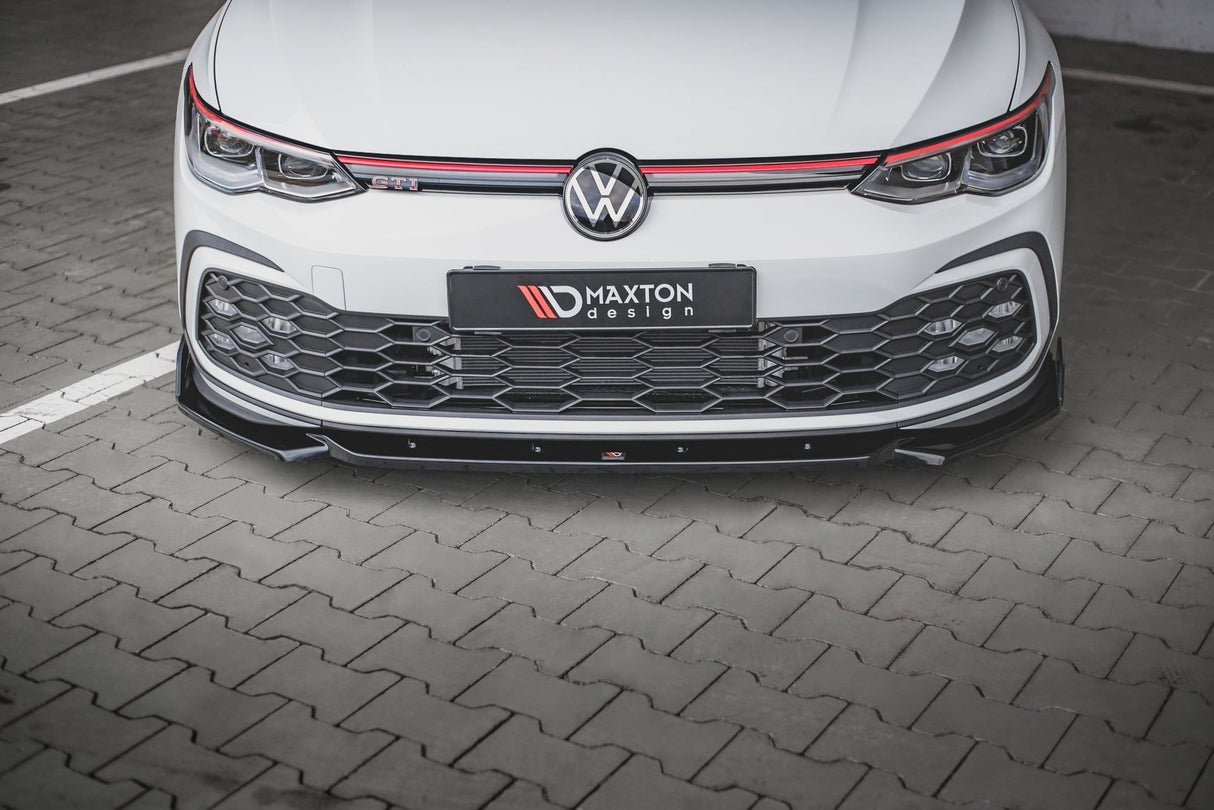 Maxton Design Front Splitter + Flaps V.2 Volkswagen Golf Mk8 GTi / R-Line