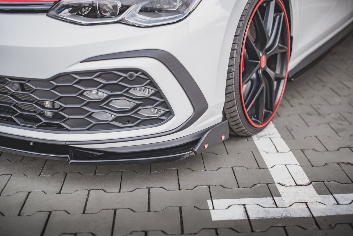 Maxton Design Front Splitter + Flaps V.3 Volkswagen Golf Mk8 GTi / R-Line