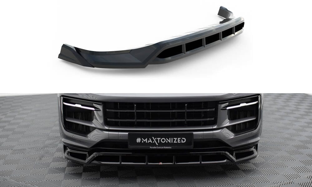 Maxton Design Front Splitter Porsche Cayenne SUV / Coupe Mk3 Facelift