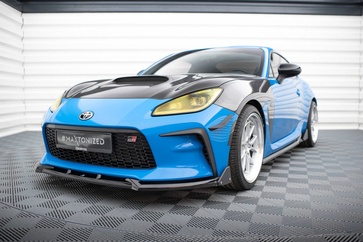 Maxton Design Front Splitter V.1 + Flaps Toyota Gr86 MK1
