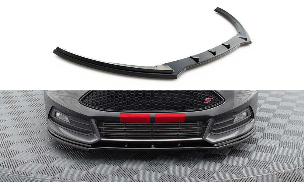 Maxton Design Front Splitter V.1 Ford Focus St MK3 Fl