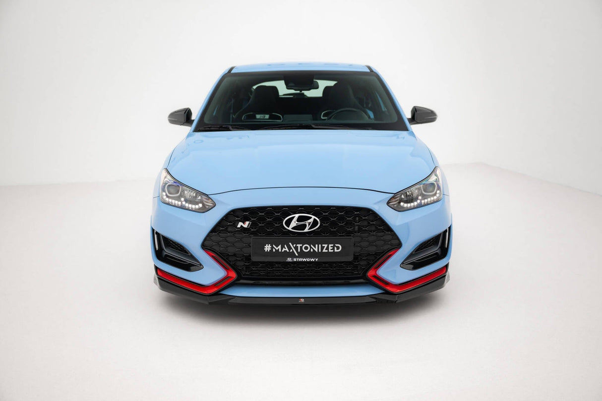 Maxton Design Front Splitter V.1 Hyundai Veloster N MK2