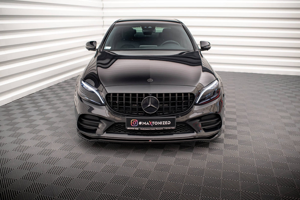 Maxton Design Front Splitter V.1 Mercedes-Benz C AMG Line / Coupe W205 / C205 Facelift