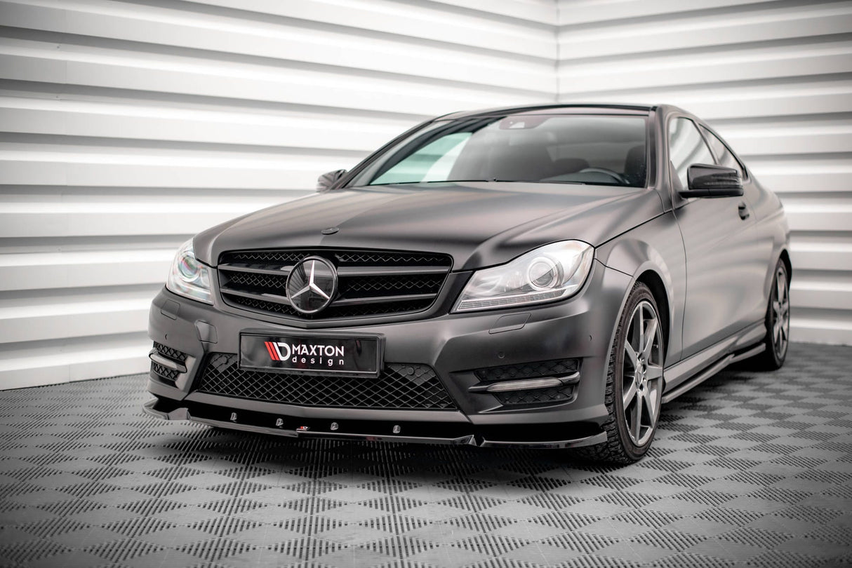 Maxton Design Front Splitter V.1 Mercedes-Benz C Coupe AMG-Line C204