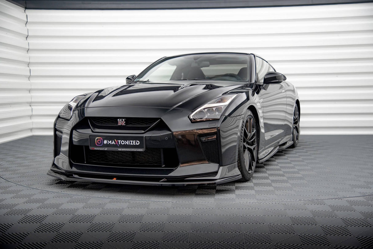 Maxton Design Front Splitter V.1 Nissan Gtr R35 Facelift
