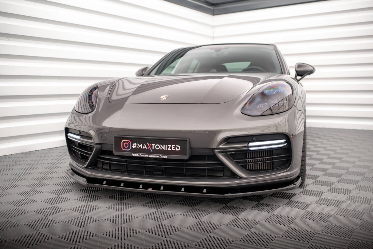 Maxton Design Front Splitter V.1 Porsche Panamera Turbo S E-Hybrid 971