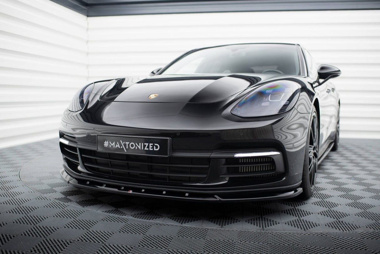 Maxton Design Front Splitter V.1 Porsche Panamera E-Hybrid 971