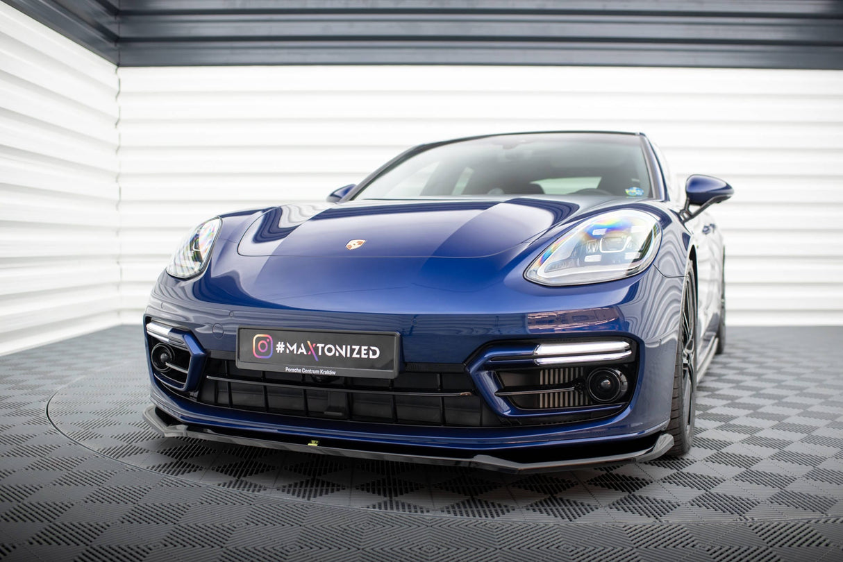 Maxton Design Front Splitter V.1 Porsche Panamera E-Hybrid 971 Facelift
