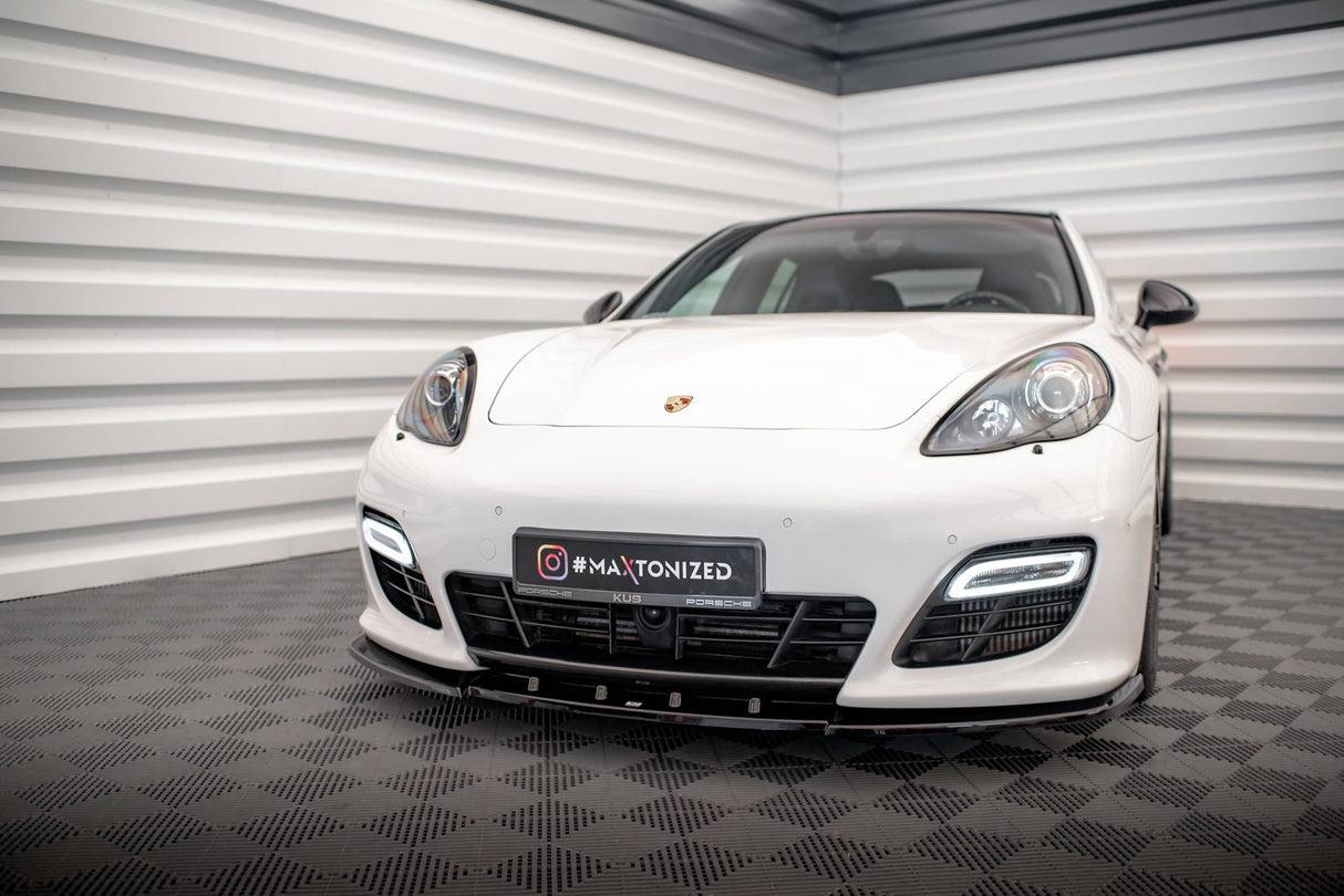 Maxton Design Front Splitter V.1 Porsche Panamera Turbo 970