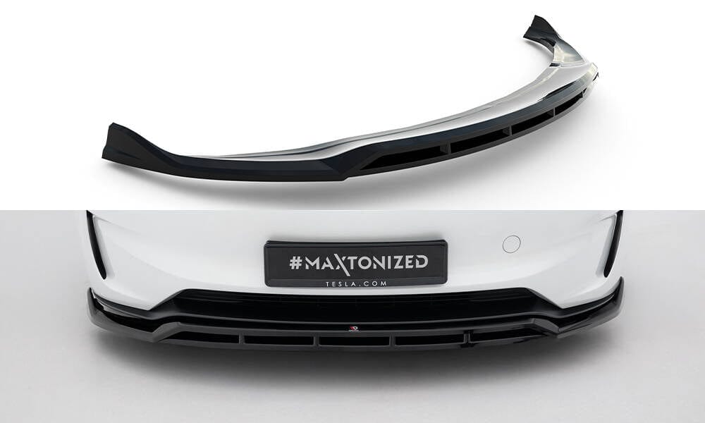Maxton Design Front Splitter V.1 Tesla Model 3 Performance MK1 Facelift