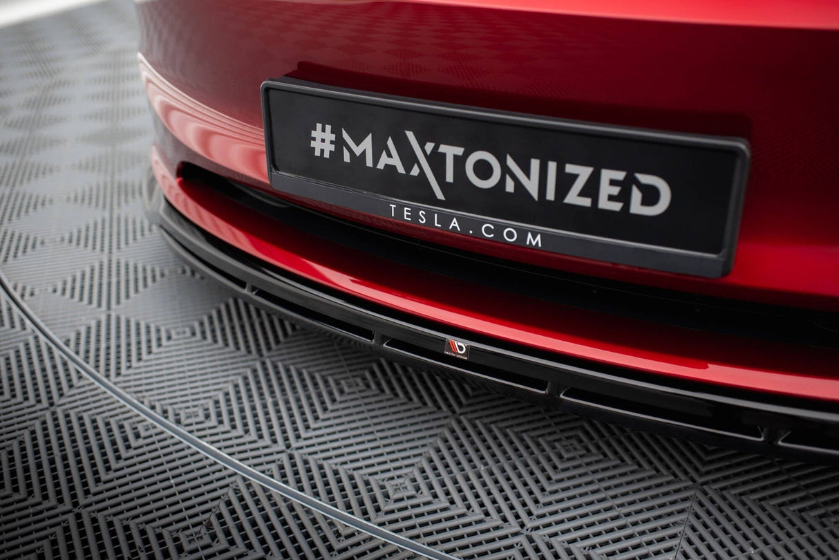 Maxton Design Front Splitter V.1 Tesla Model 3 Project Highland (Facelift)