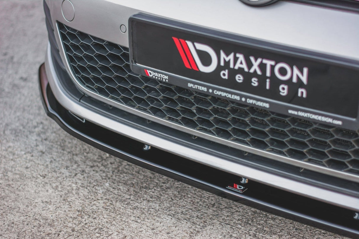 Maxton Design Gloss Black Front Splitter V1 | Volkswagen Mk7 GTI