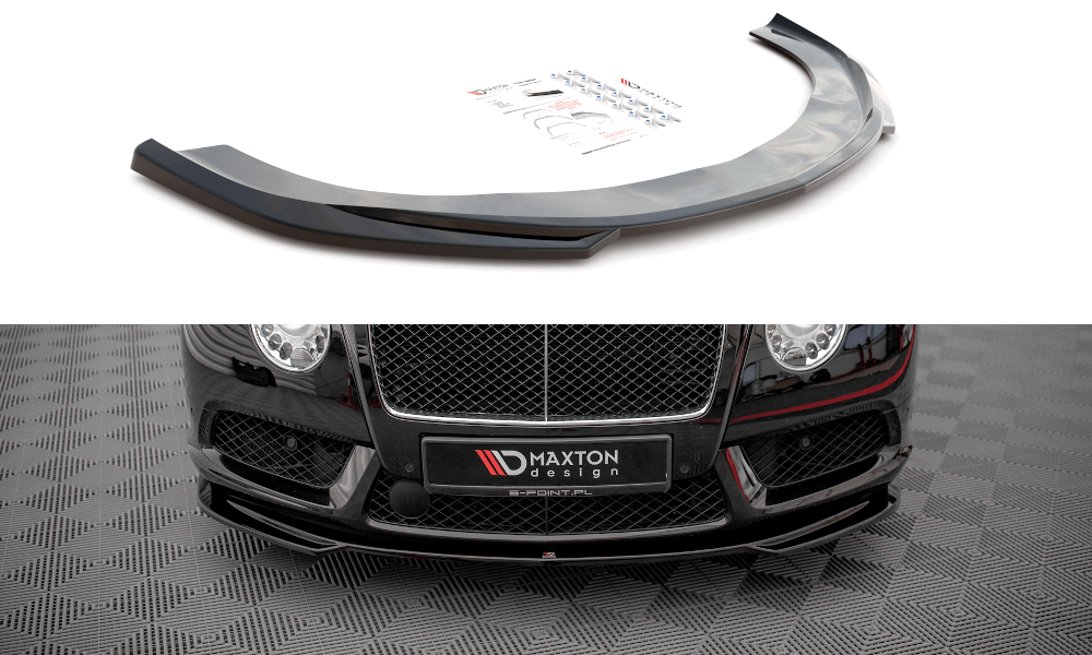 Maxton Design Front Splitter V.2 Bentley Continental Gt V8 S MK2