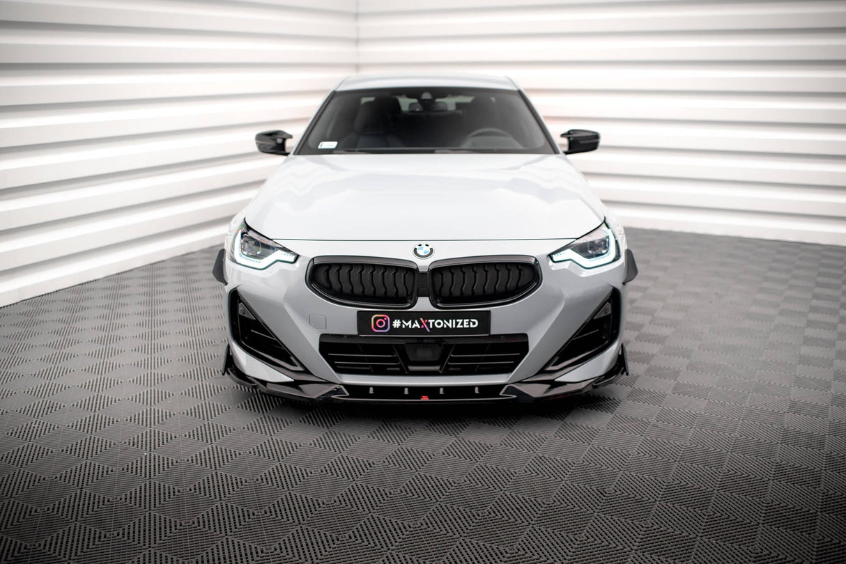 Maxton Design Front Splitter V.2 + Flaps BMW 2 Coupe M-Pack / M240I G42