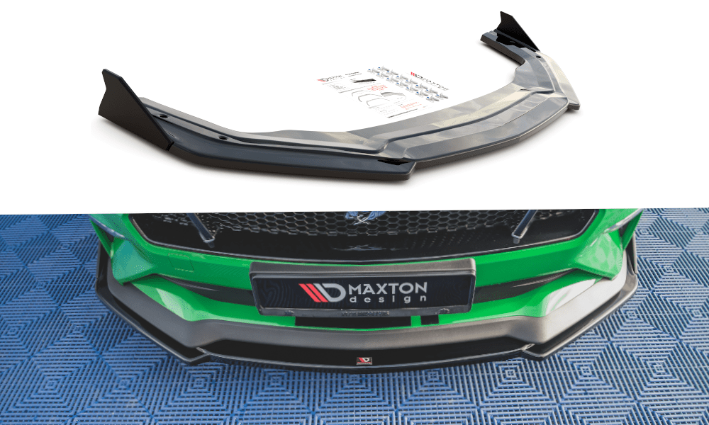 Maxton Design Front Splitter V.2 + Flaps Ford Mustang GT MK6 Facelift