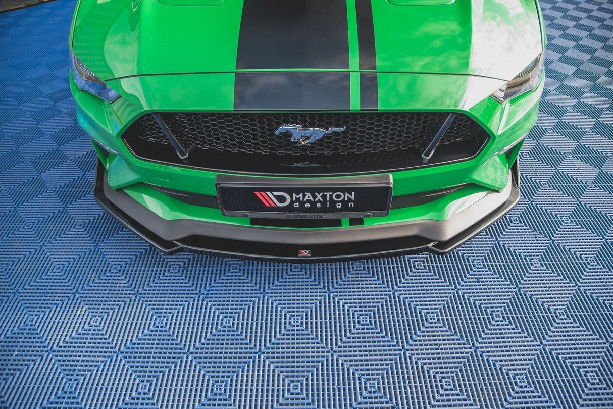 Maxton Design Front Splitter V.2 + Flaps Ford Mustang GT MK6 Facelift
