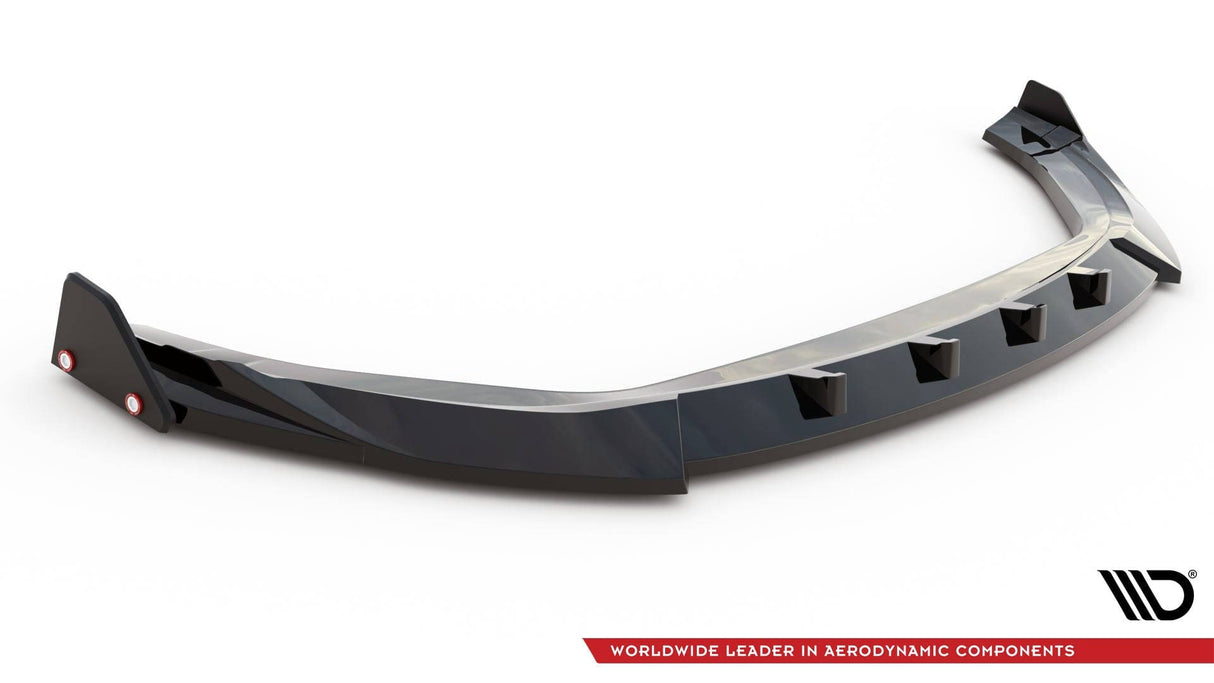 Maxton Design Front Splitter V.2 + Flaps Hyundai Kona N MK2