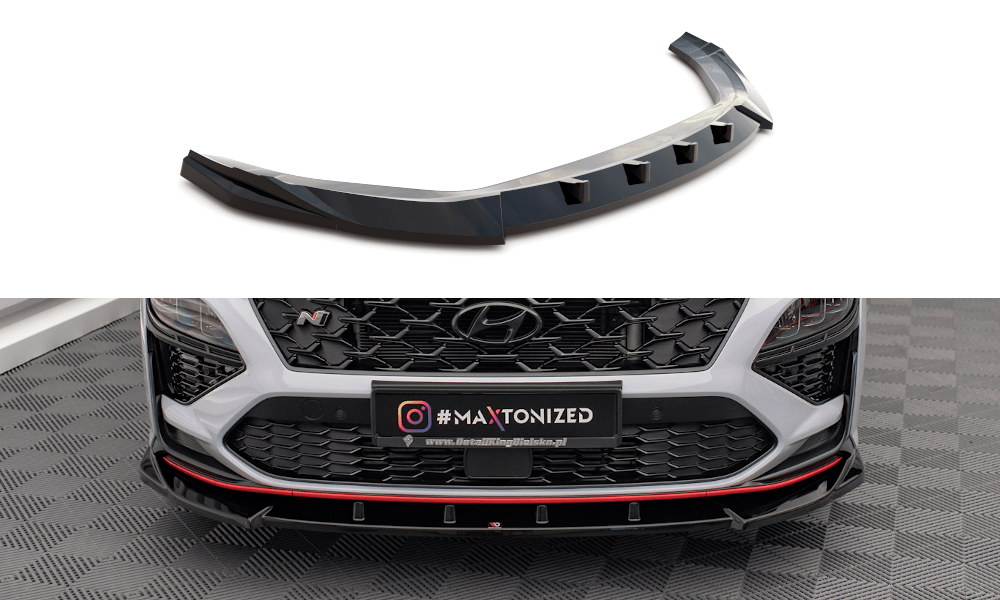 Maxton Design Front Splitter V.2 Hyundai Kona N MK2